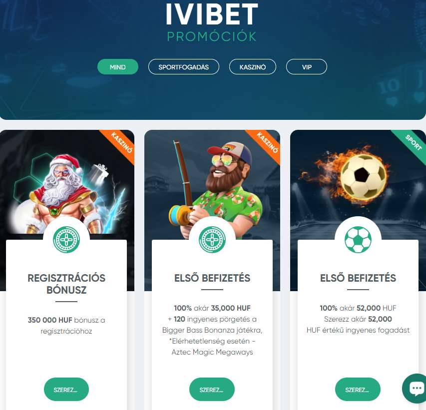 Ivibet promóciók
